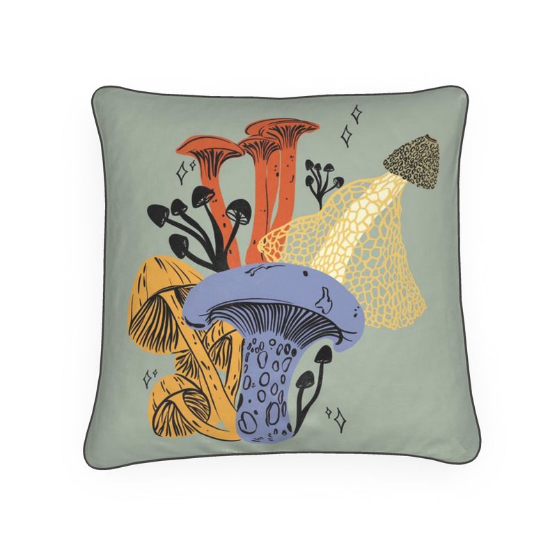 Festive Fungi Accent Pillow