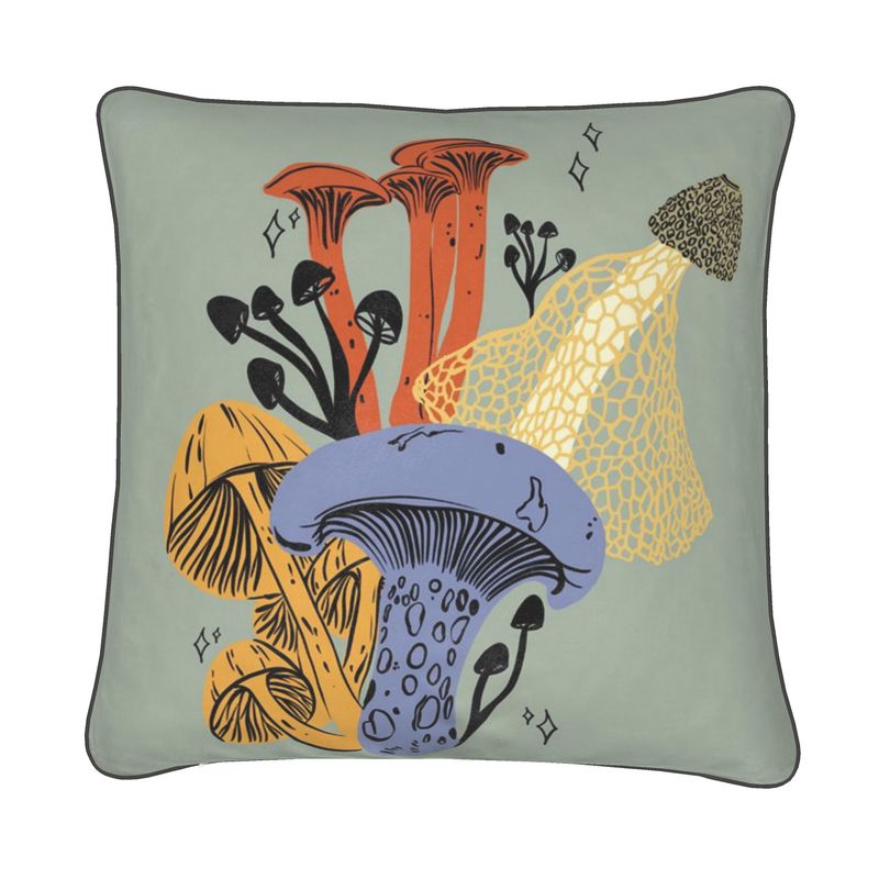Festive Fungi Accent Pillow