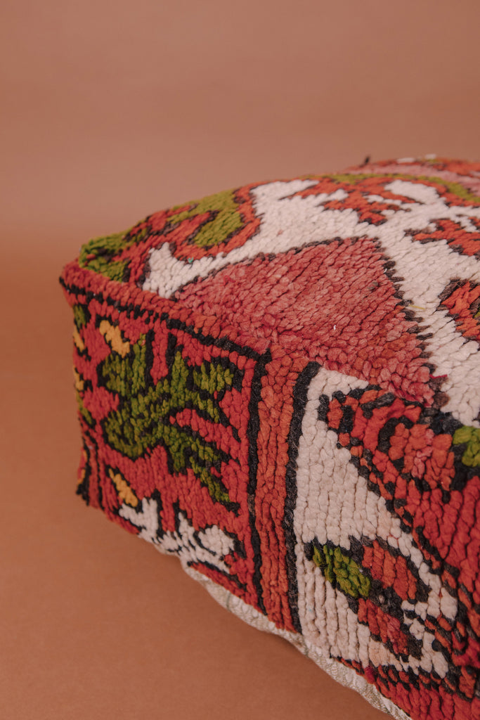 Upcycled Moroccan Poufs- Ghalia