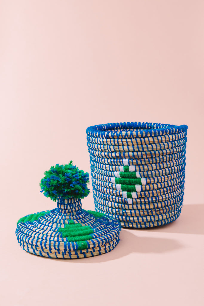 Land And Sea - Woven Decorative Berber Baskets